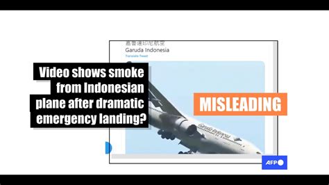 This video of a 'Garuda Indonesia plane' has been computer 